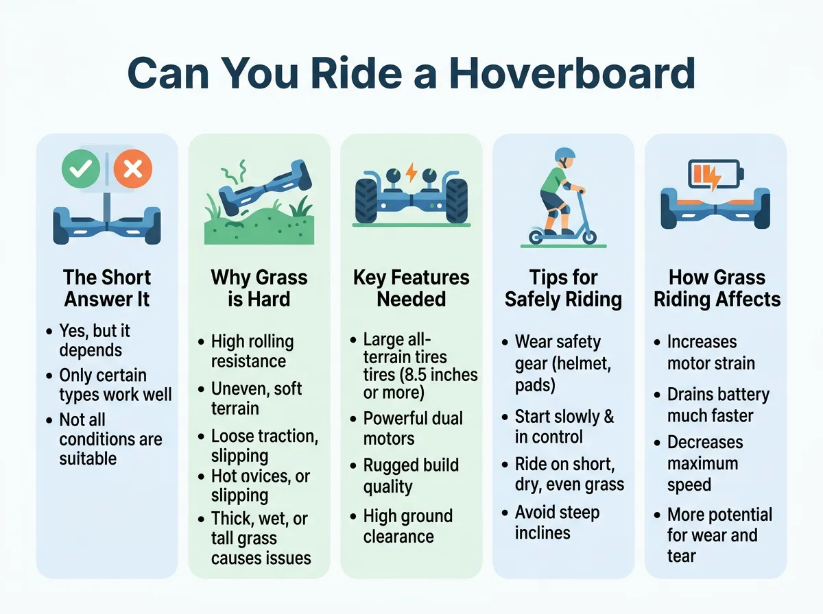 Can You Ride a Hoverboard on Grass?