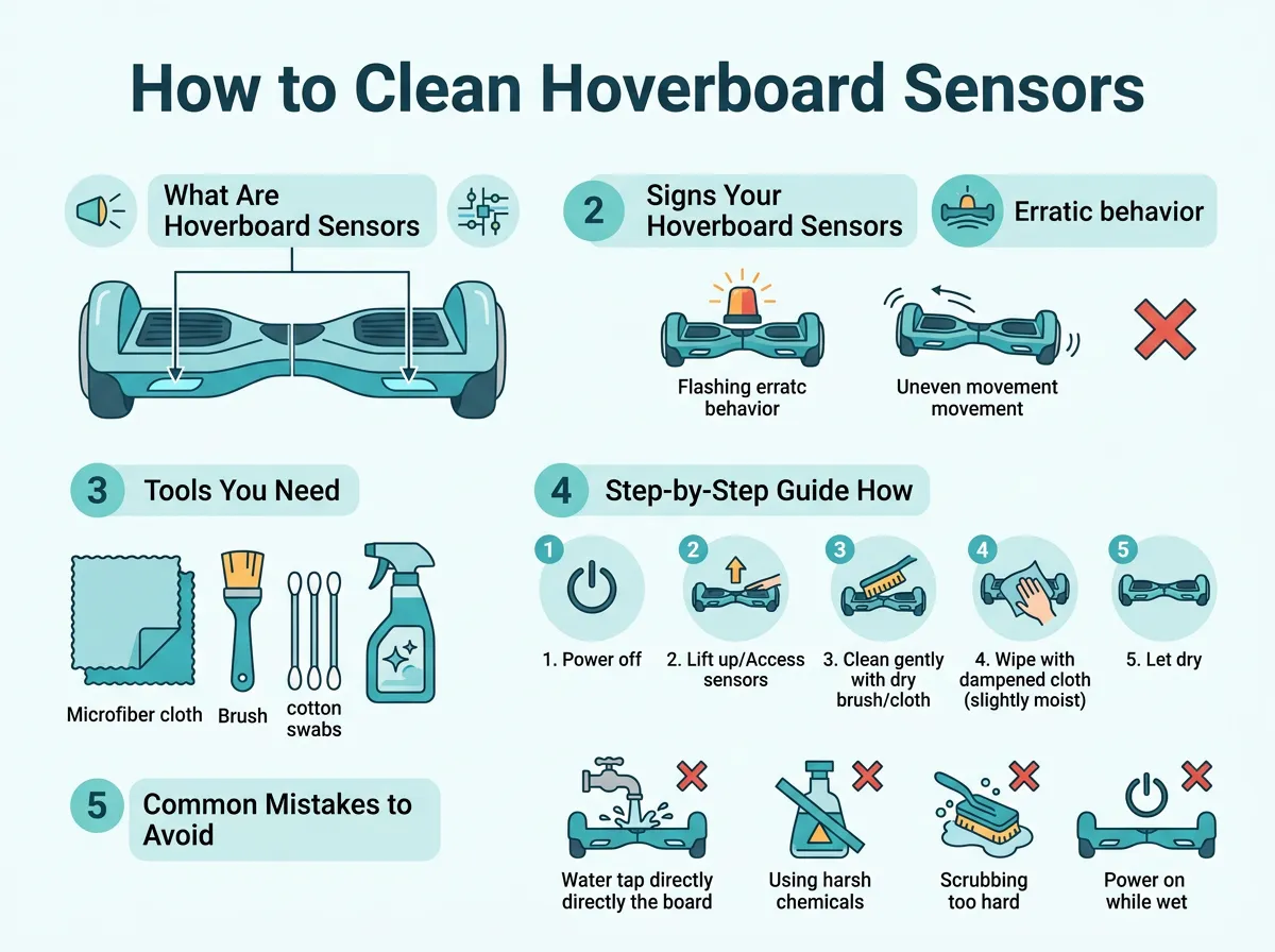 How to Clean Hoverboard Sensors?