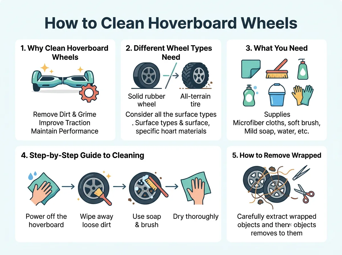 How to Clean Hoverboard Wheels?