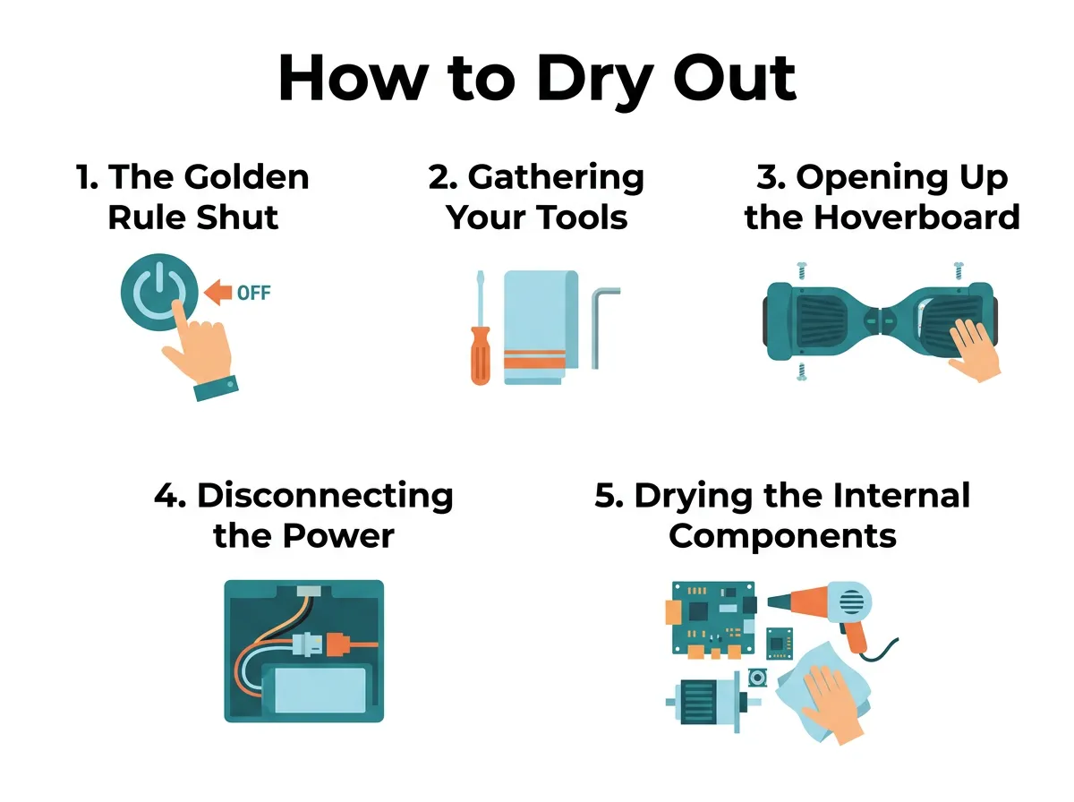 How to Dry Out a Wet Hoverboard?
