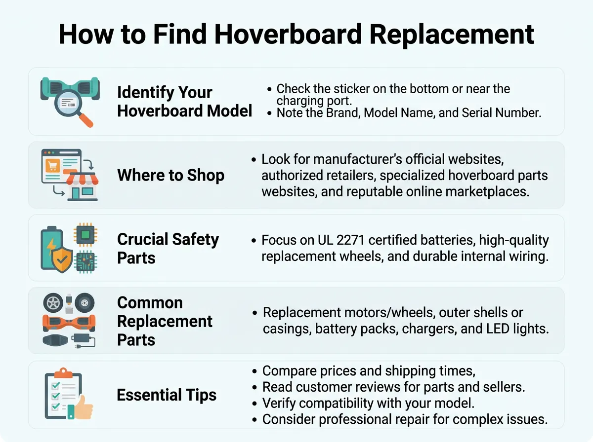 How to Find Hoverboard Replacement Parts?