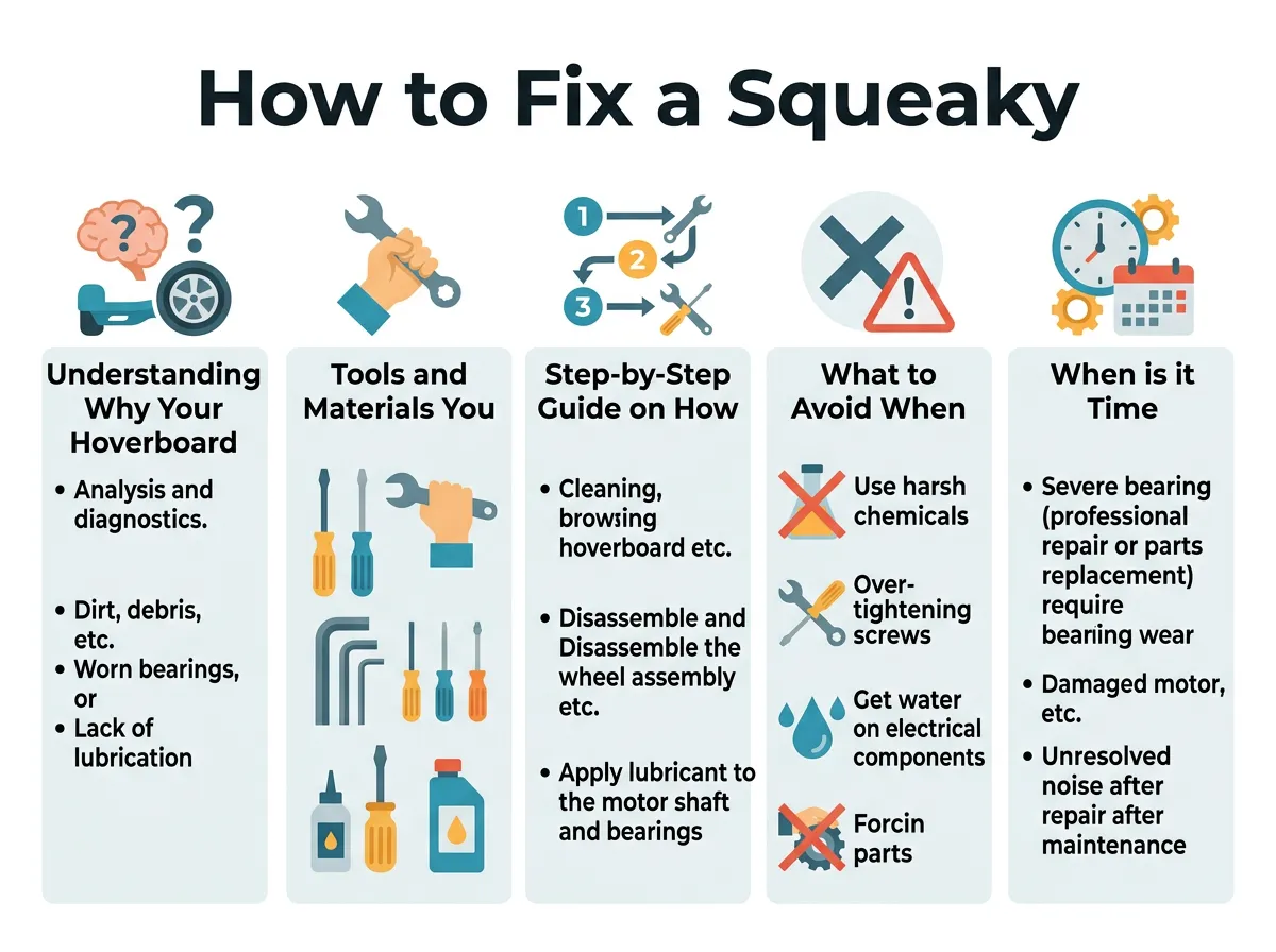 How to Fix a Squeaky Hoverboard Wheel?