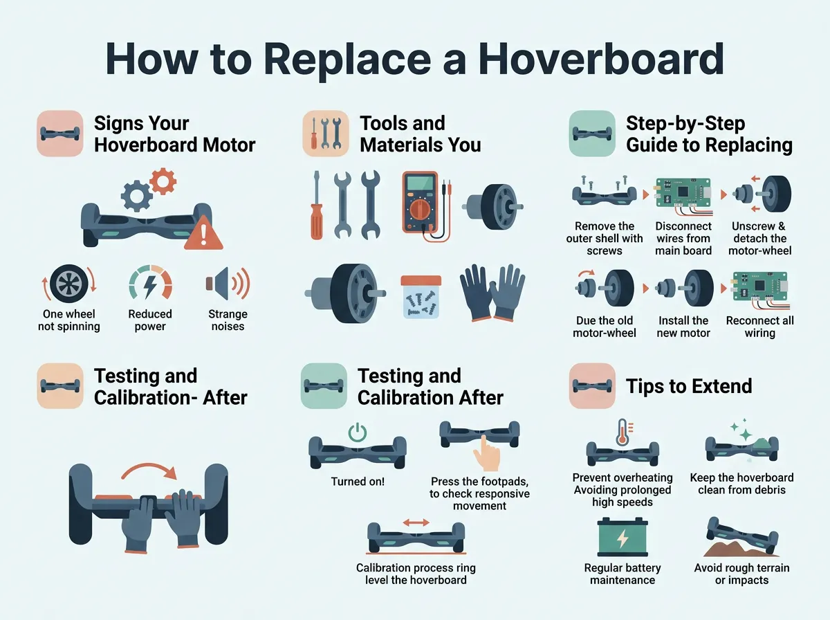 How to Replace a Hoverboard Motor?
