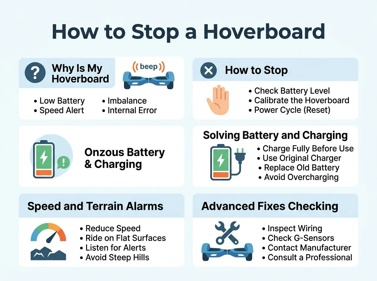 How to Stop a Hoverboard From Beeping?
