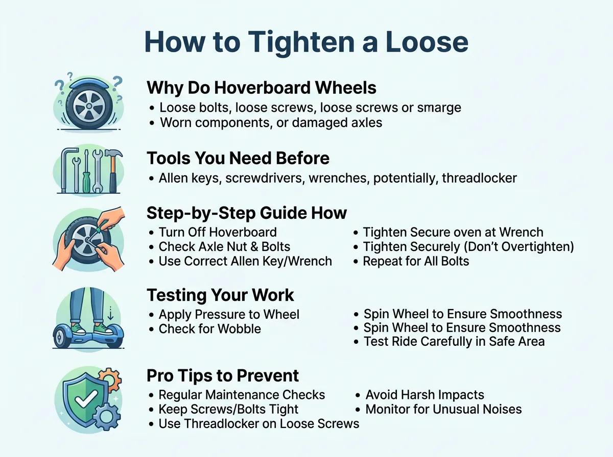 How to Tighten a Loose Hoverboard Wheel?