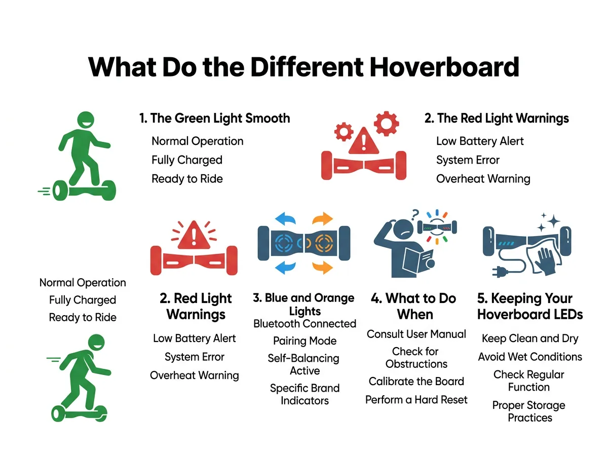 What Do the Different Hoverboard LED Colors Mean?