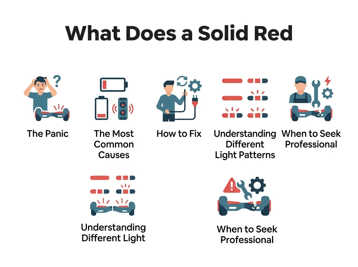 What Does a Solid Red Light on a Hoverboard Mean?
