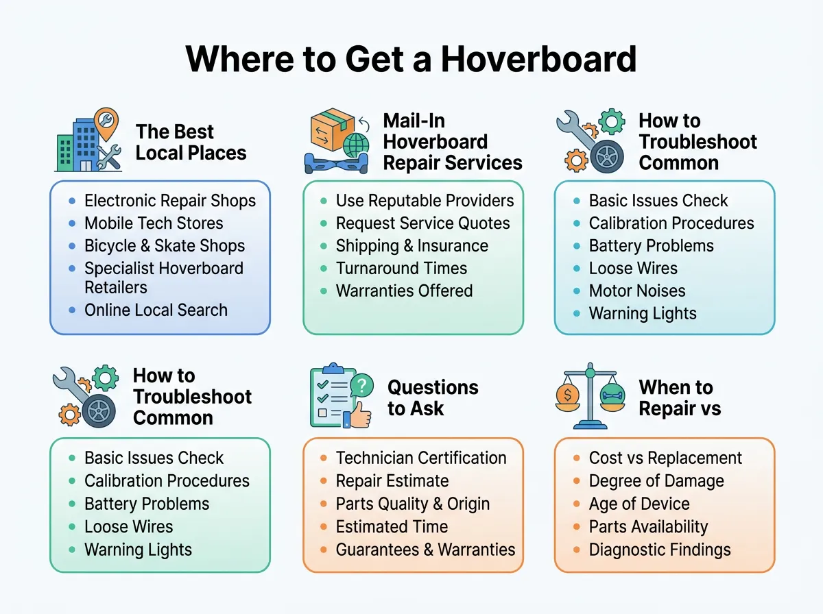 Where to Get a Hoverboard Repaired Near Me?