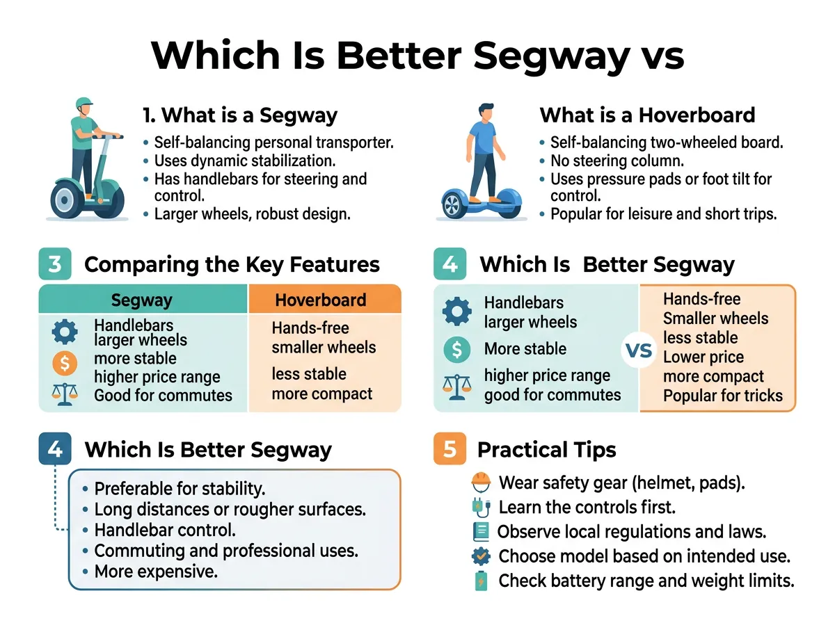 Which Is Better Segway vs Hoverboard?