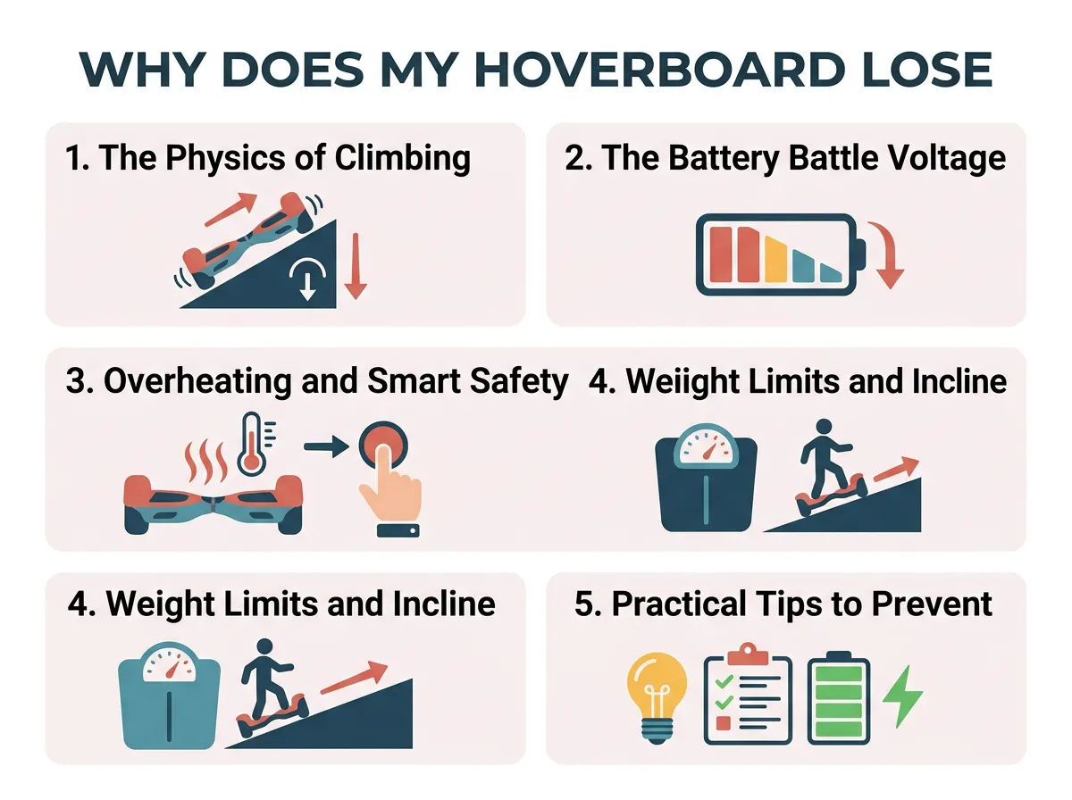 Why Does My Hoverboard Lose Power Going Uphill?