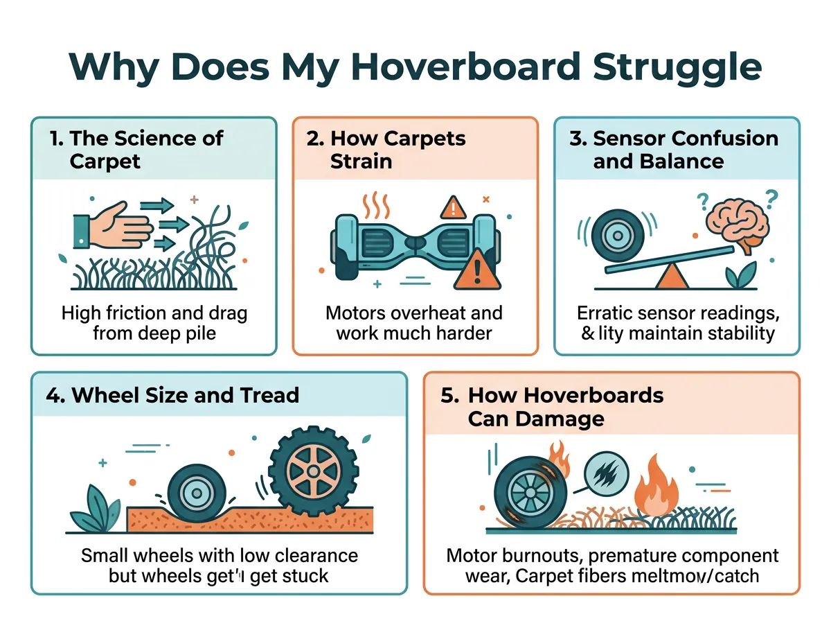 Why Does My Hoverboard Struggle on Carpet?