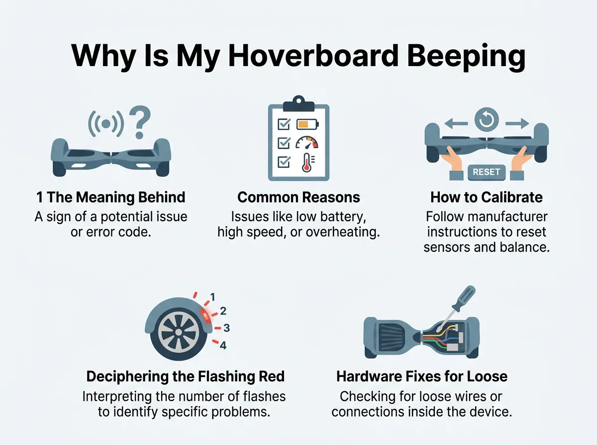 Why Is My Hoverboard Beeping and Flashing Red?
