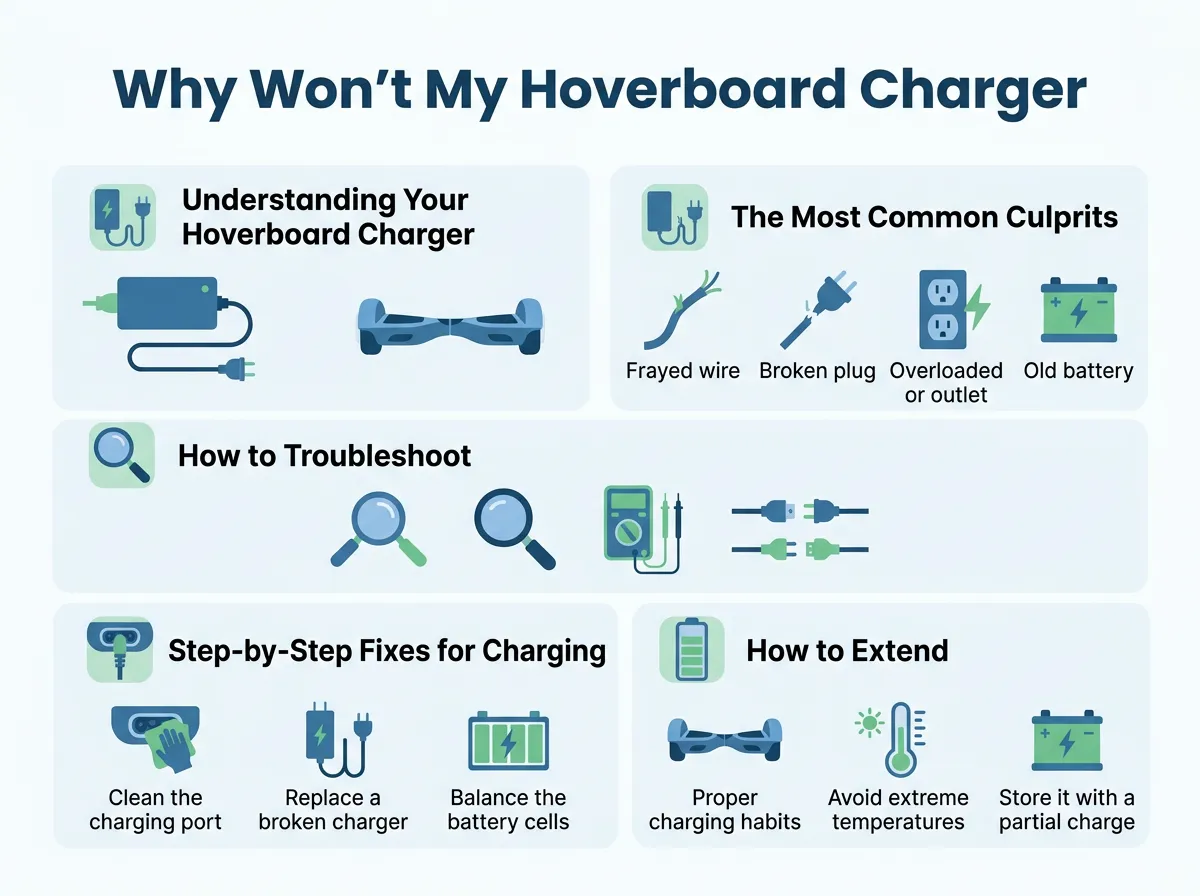 Why Won't My Hoverboard Charger Turn Green?